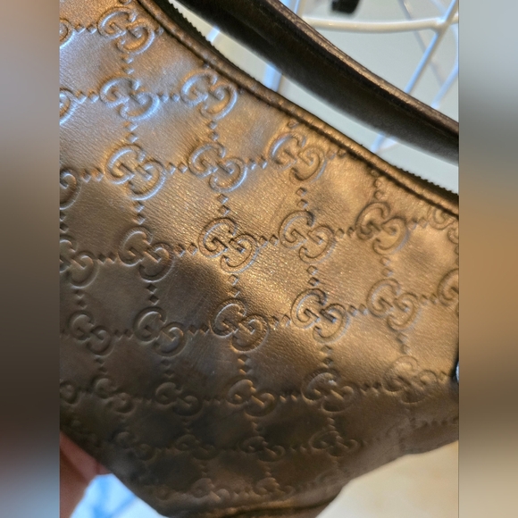 Gucci Guccissima Metallic Bronze Leather 2 Way Hobo bag - Picture 6 of 17